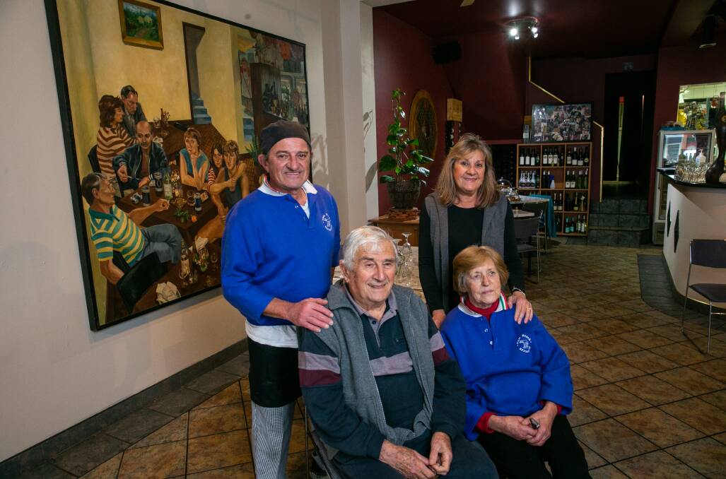 Pan Roma's Villanti family Anthony, Antonio, Margaret and Erminia. Picture: Geoff Jones