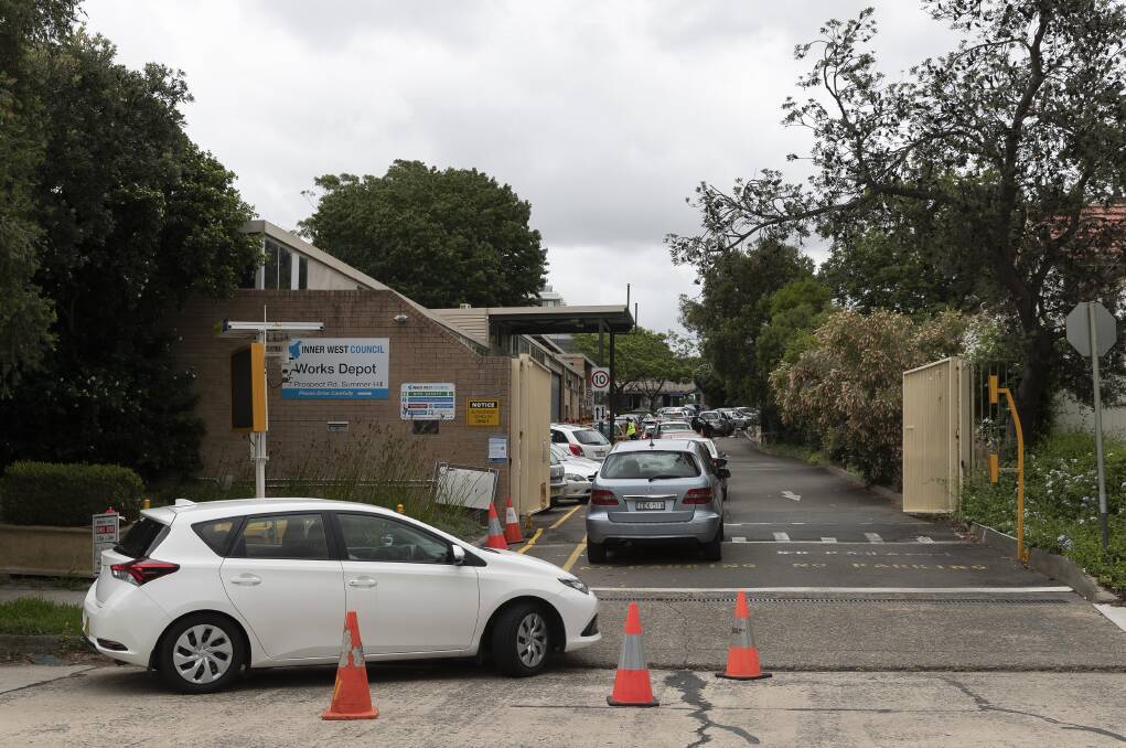 NEW PURPOSE: The Summer Hill depot was NSW's first drive-through COVID testing clinic. Picture: Getty Images