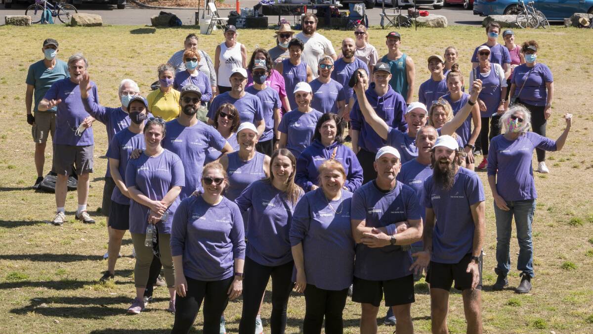 COMMUNITY: The Dean Team at last year's marathon around Iron Cove Bay.