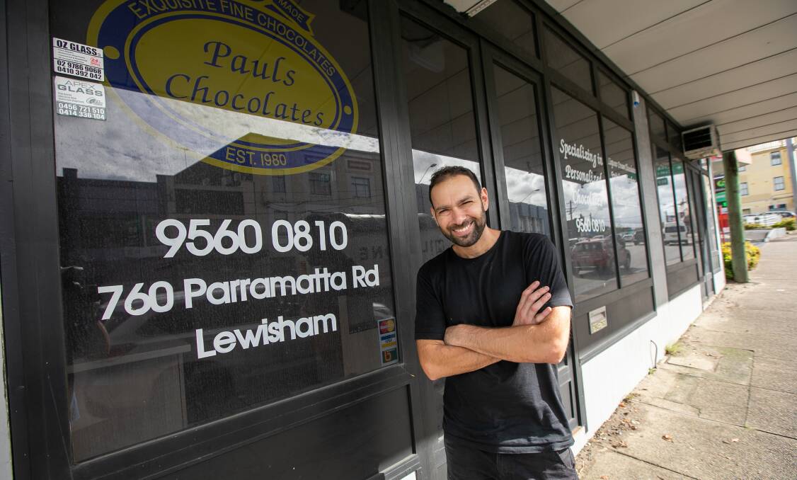 Third-generation Parramatta Road chocolate-maker Alex Melikyan. Picture: Geoff Jones