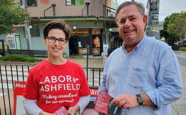 Labor's Jessica D'Arienzo and incumbent Mark Drury, who will both represent Ashfield-Djarrawunang on the new council.