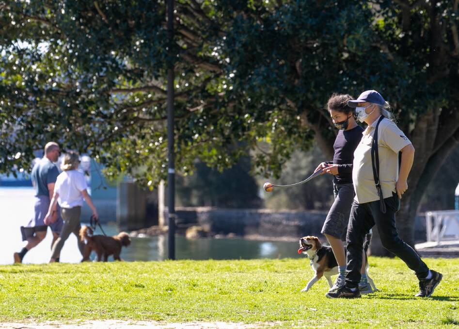 FURRY FRIENDS WELCOME: The new Companion Animal Management Plan lays out the areas of Callan Park where off-leash walking will be allowed. Picture: Geoff Jones