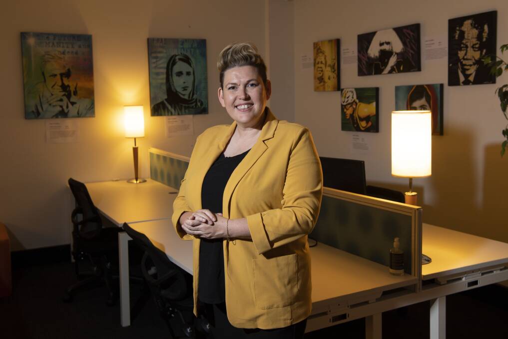 'OUR PEOPLE': Bambuddha's Anna Sheppard at the new working space. Picture: Simon Bullard