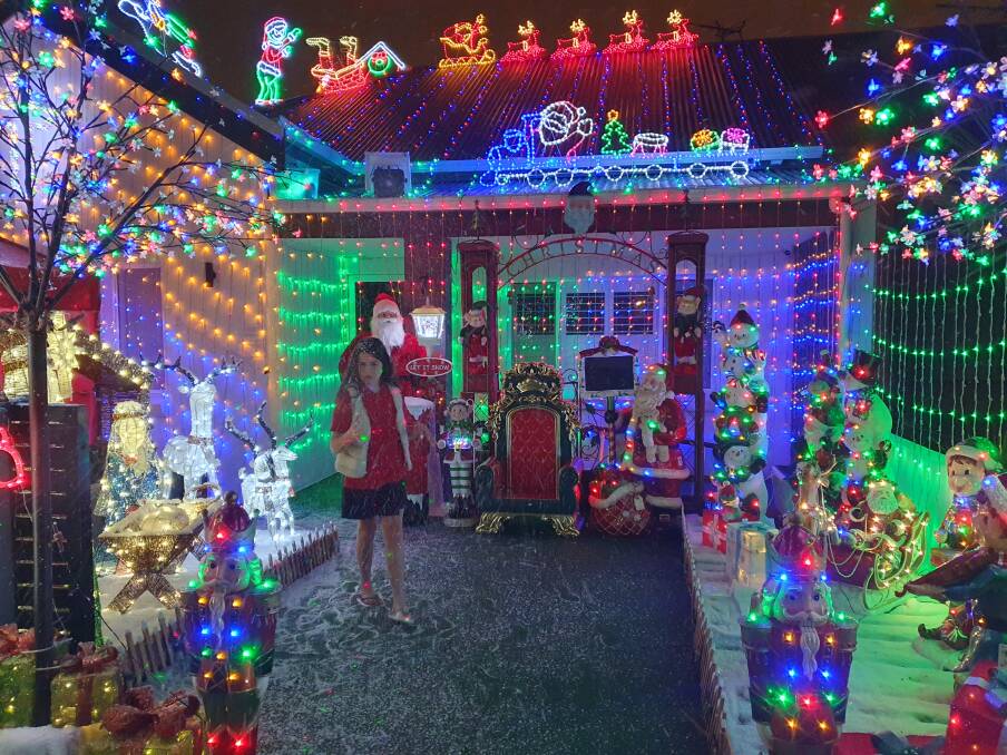 CHRISTMAS SPIRIT: Valentina transforms her home at 7 South Street in Tempe into a Christmas wonderland and her display is getting bigger by the year. Picture: Supplied