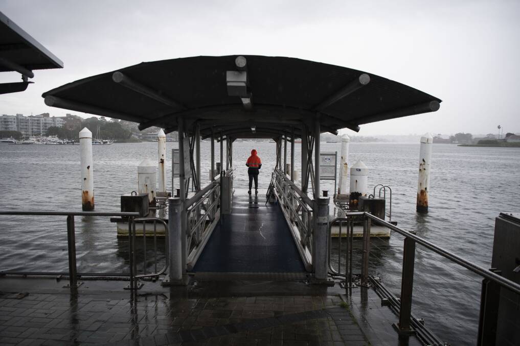 HOPES AFLOAT: The West Balmain ferry stop, which residents would like to see pressed back into service. Picture: Simon Bullard