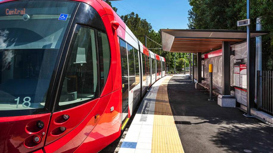 'AN ENORMOUS APOLOGY': Commuters who normally take the light rail, which will be shut down for up to 18 months, will now only have to pay half price to ride the replacement bus services. Picture: Structus
