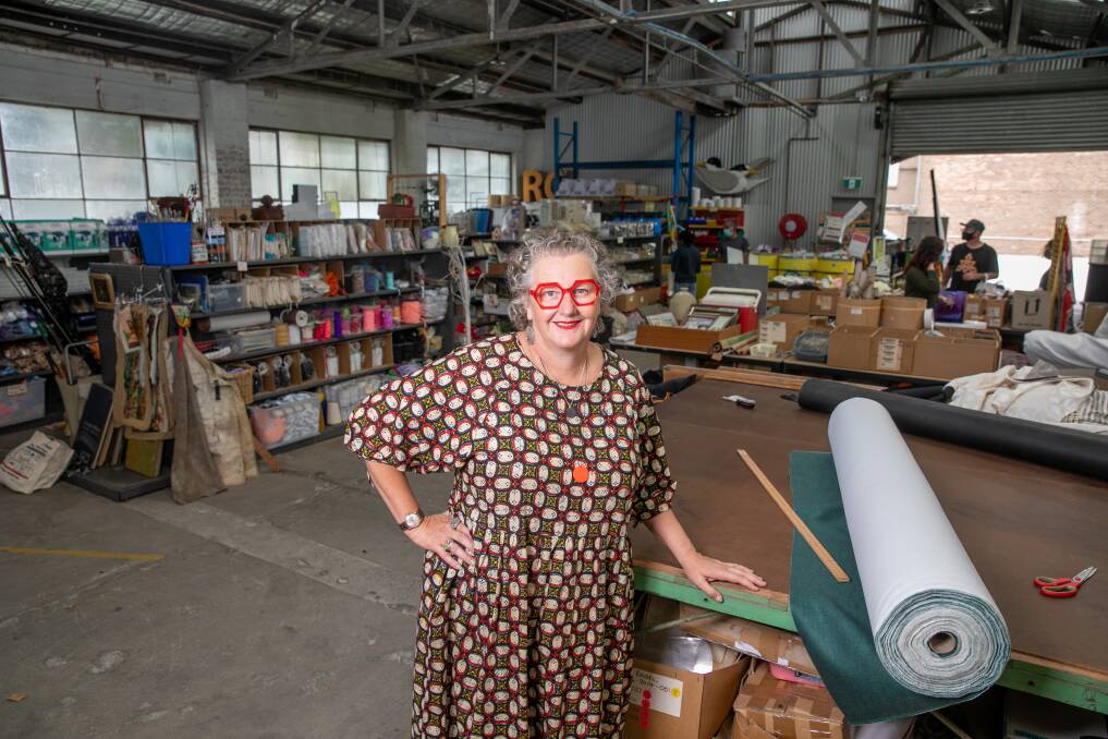 A NEW START: Kirsten Junor started as CEO with Reverse Garbage this year and is excited to welcome customers back to the new Carrington Road warehouse. Picture: Geoff Jones