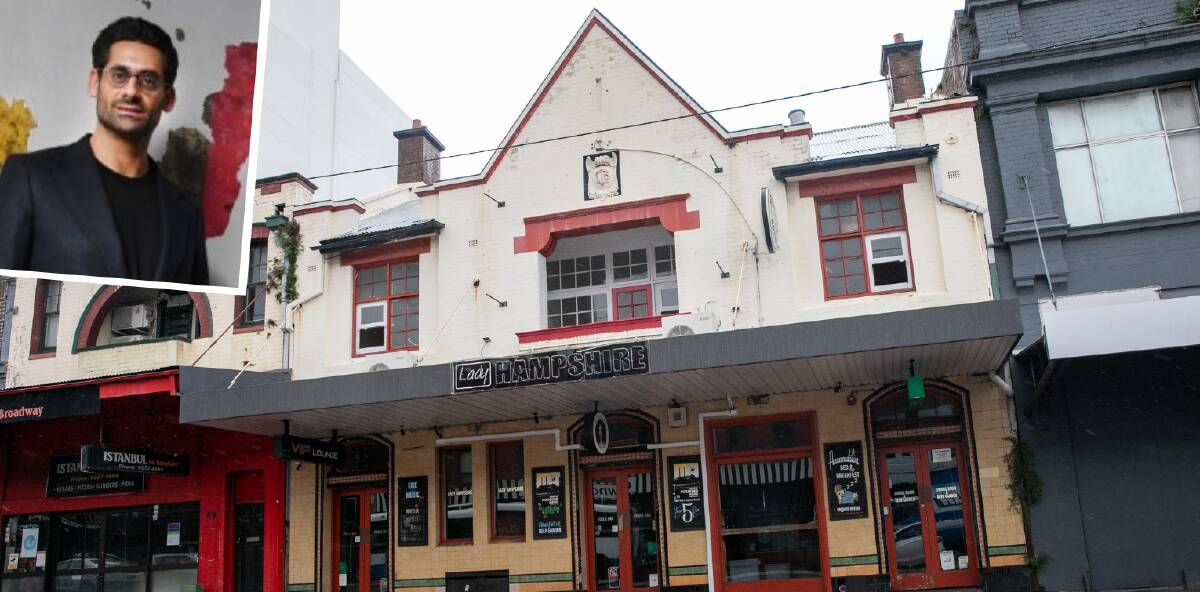 'AN IDEAL OPPORTUNITY': The hospitality group founded by Jon Adgemis (inset) has bought the Lady Hampshire Hotel in Camperdown with plans to renovate. Picture: Geoff Jones