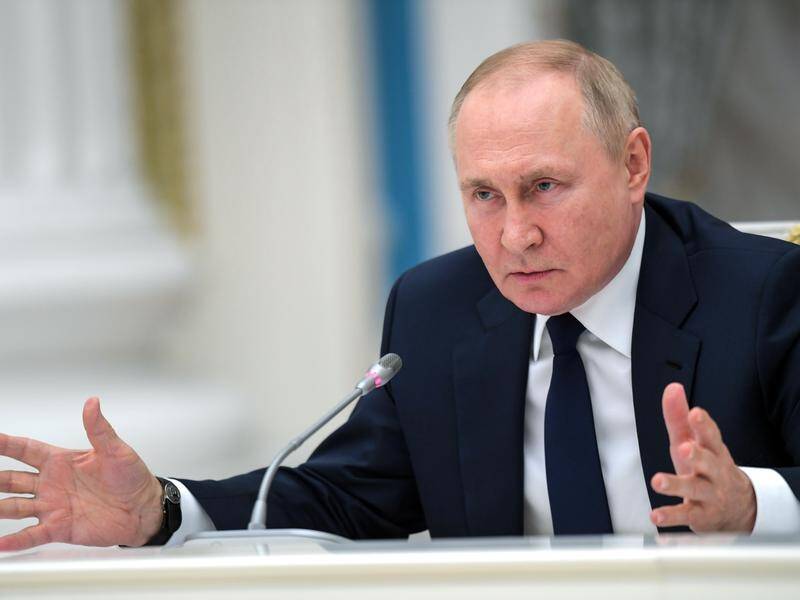 Russian President Vladimir Putin has challenged the West over the ongoing conflict in Ukraine.